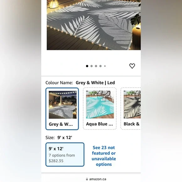 NEW Outdoor Rug - Picture 7 of 11